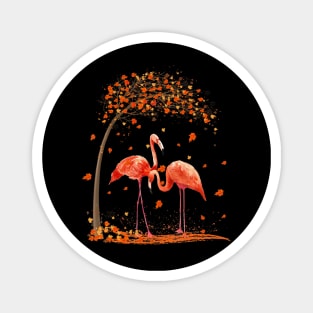 It's Fall Y'all Flamingo Hanksgiving Halloween Magnet